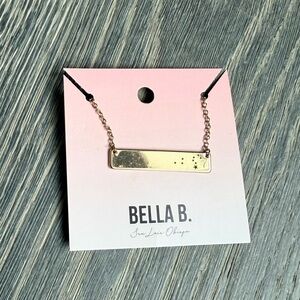 Leo Zodiac Constellation Bar Necklace in Gold